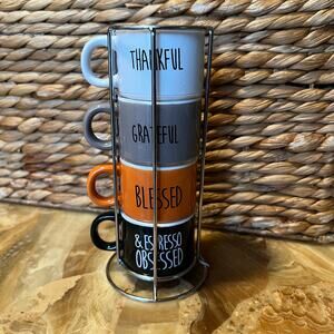 Fall Espresso Cup with Holder